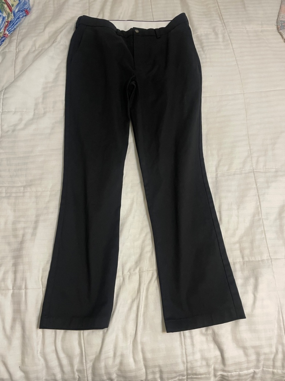 George Men's Black Straight-Leg Dress Pants
